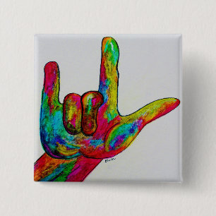 LIEBE ASL I SIE BUTTON