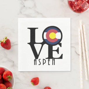 LIEBE Aspen Colorado Serviette