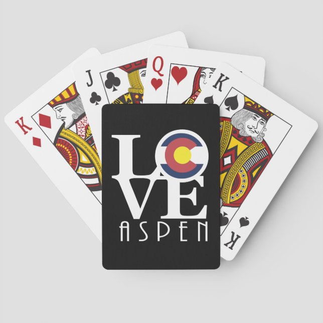 LIEBE Aspen Colorado Spielkarten (Rückseite)