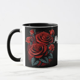 Liebe Atemberaubender Rote Rosen für den Namen anp Tasse
