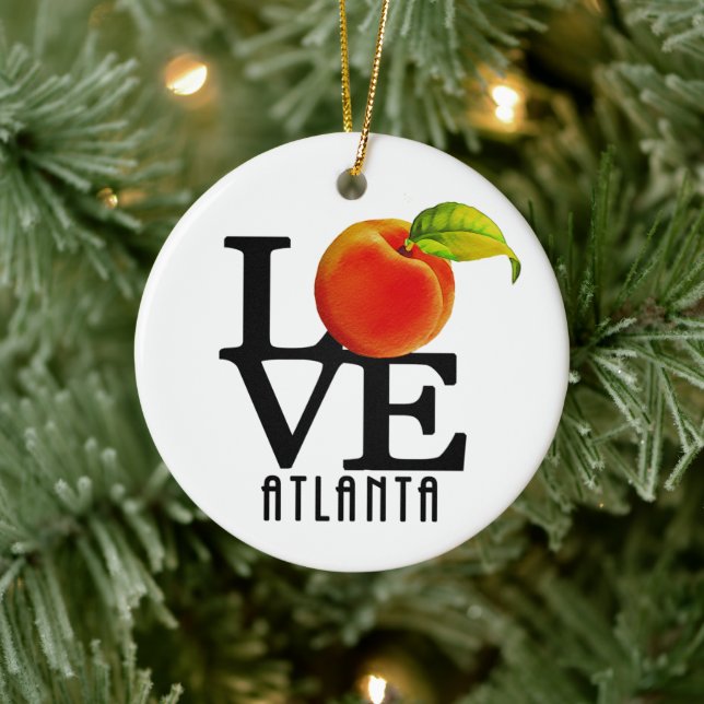LIEBE Atlanta Georgia Keramik Ornament (Baum)