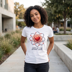 Liebe auf atomarer Ebene Science T-Shirt Tri-Blend Shirt