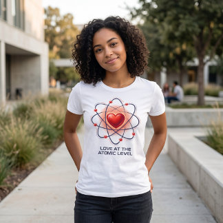 Liebe auf atomarer Ebene Science T-Shirt Tri-Blend Shirt