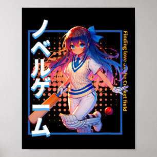 Liebe auf dem Cricketfeld finden Visual Novel (ad Poster