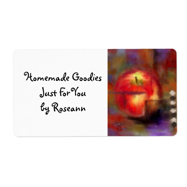 Liebe auf dem ersten Bite Large Kitchen Label (Vorne)