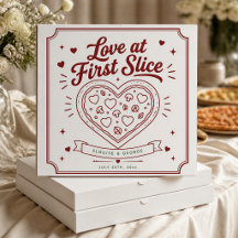 Liebe auf den ersten Bissen Herz Hochzeit Pizza Bo