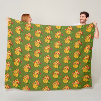Liebe auf den ersten Bissen - Pizza trifft Ananas Fleecedecke