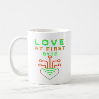 Liebe auf den ersten Byte Kaffeetasse