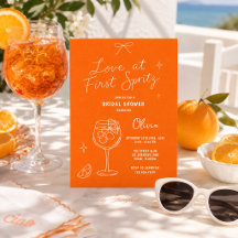 Liebe auf den ersten Spritz Brautparty-Einladung