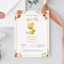 Liebe auf den ersten Spritz Brautparty-Zitrus-Cock