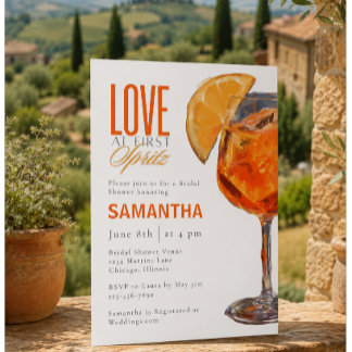Liebe auf den ersten Spritz - Einladung zur Brautp