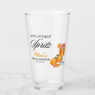 Liebe auf den ersten Spritz-Junggesellinnen-Abschi Glas