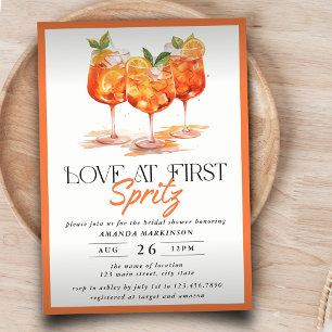 Liebe auf den ersten Spritz Moderne Zitrusschale B Einladung