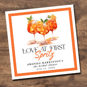 Liebe auf den ersten Spritz Moderne Zitrusschale B Serviette