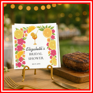 Liebe auf den ersten Spritzer - Brausebad Orange B Serviette