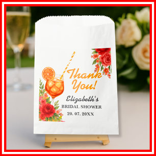 Liebe auf den ersten Spritzer Chic Citrus Brautp Geschenktütchen