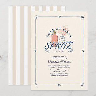 Liebe auf den ersten Spritzer: Preppy-Brautjungges Einladung