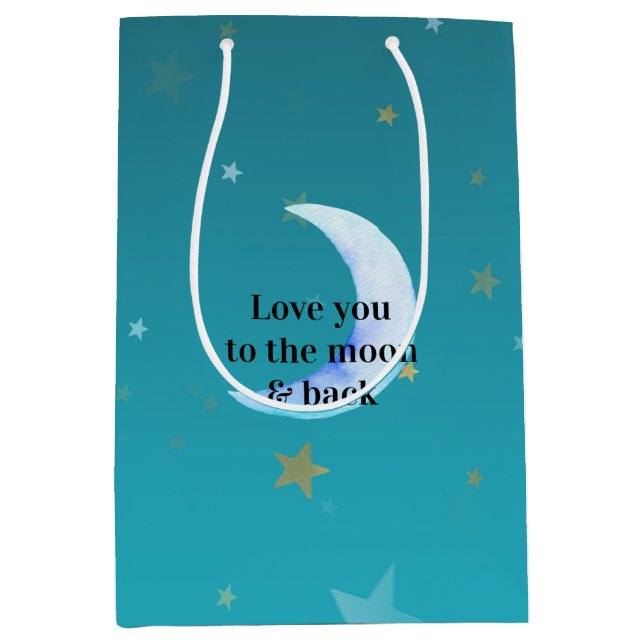 Liebe auf den Mond Mittlere Geschenktüte (Vorderseite)