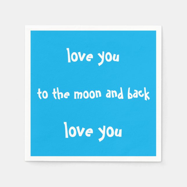 Liebe auf den Mond und die Papierservietten (Vorderseite)