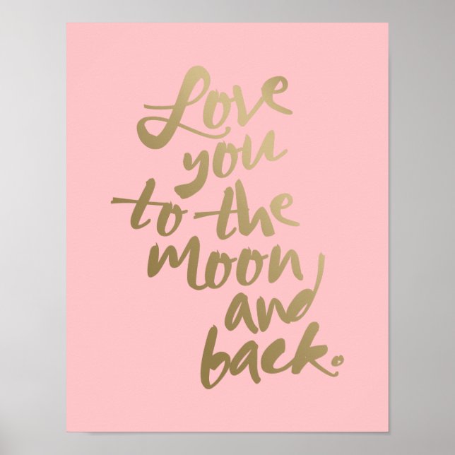 LIEBE AUF DEN MUND 11x14'' | TYPOGRAFISCHER POSTER (Vorne)