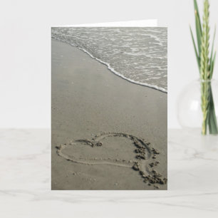 Liebe auf der Beach Blank Grußkarte Karte