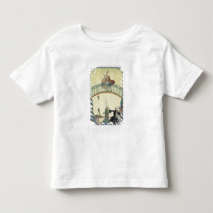 Liebe auf der Brücke, Illustration für 'Partys Kleinkind T-shirt
