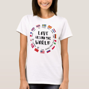 Liebe auf der ganzen Welt Sprachen T-Shirt