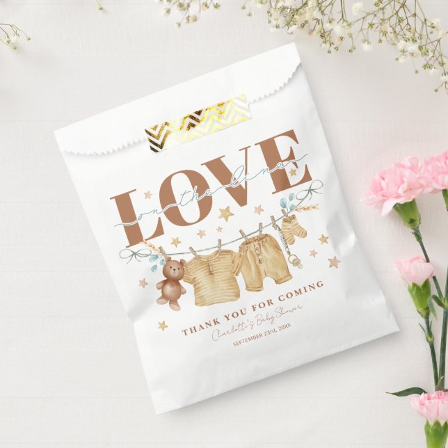 Liebe auf der Line Baby Shower Fevor Bag Geschenktütchen (Versiegelt)