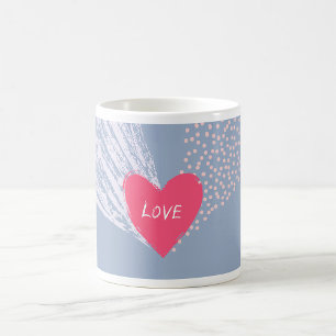 Liebe auf einem Herzen Kaffeetasse