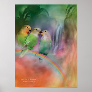Liebe auf einem Rainbow-Art-Poster/Print Poster