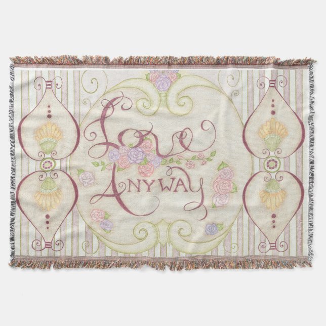 Liebe auf jeden Fall (verziertes Design) wirbellos Decke (Vorderseite)