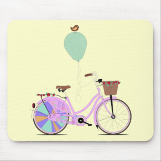 Liebe, auf mein rosa Fahrrad durch AndyScullion Mousepad
