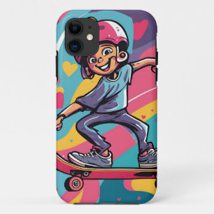 Liebe auf Rädern - Cooles Skateboarden Herzdesign  Case-Mate iPhone Hülle