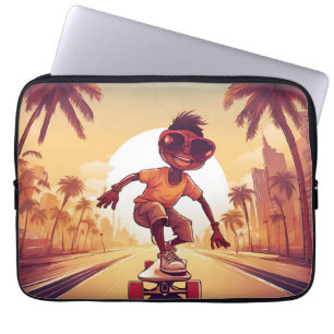 Liebe auf Rädern - Cooles Skateboarden Herzdesign  Laptopschutzhülle