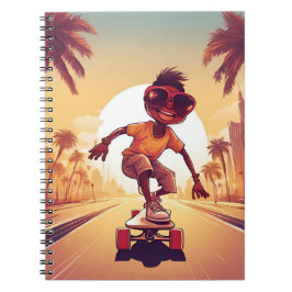 Liebe auf Rädern - Cooles Skateboarden Herzdesign Notizblock