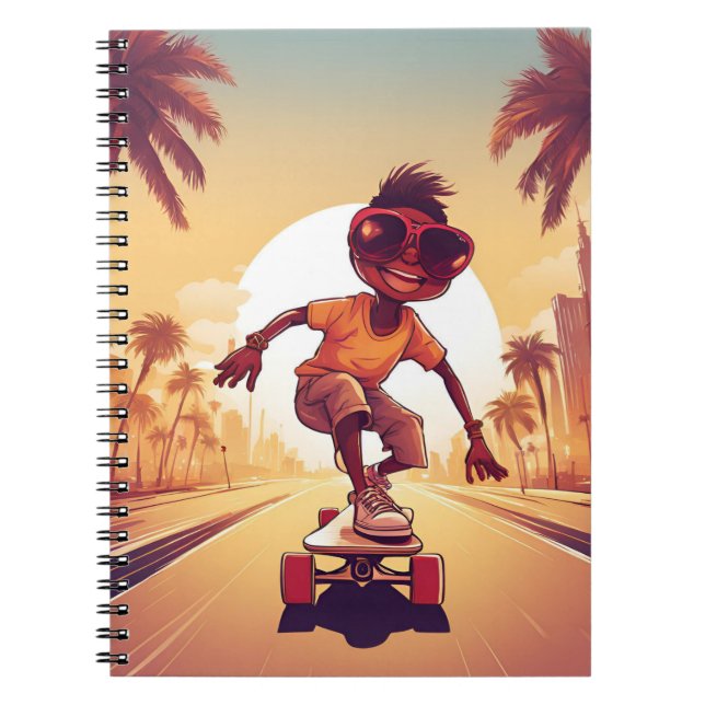 Liebe auf Rädern - Cooles Skateboarden Herzdesign  Notizblock (Vorderseite)
