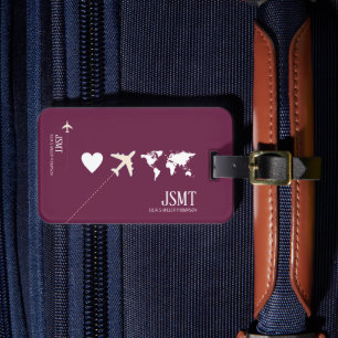 Liebe auf Reisen in die Welt Gepäckanhänger