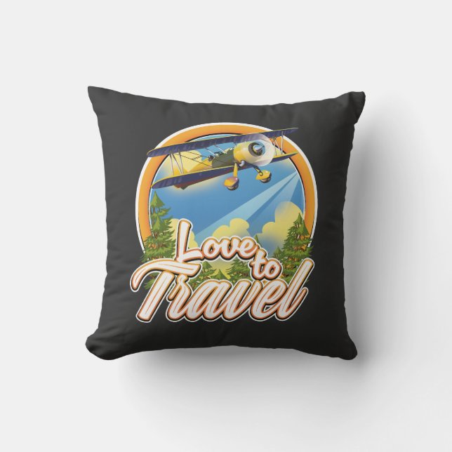 Liebe auf Reisen Kissen (Vorderseite)
