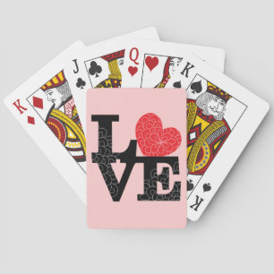 Liebe Aufdruck Spielkarten