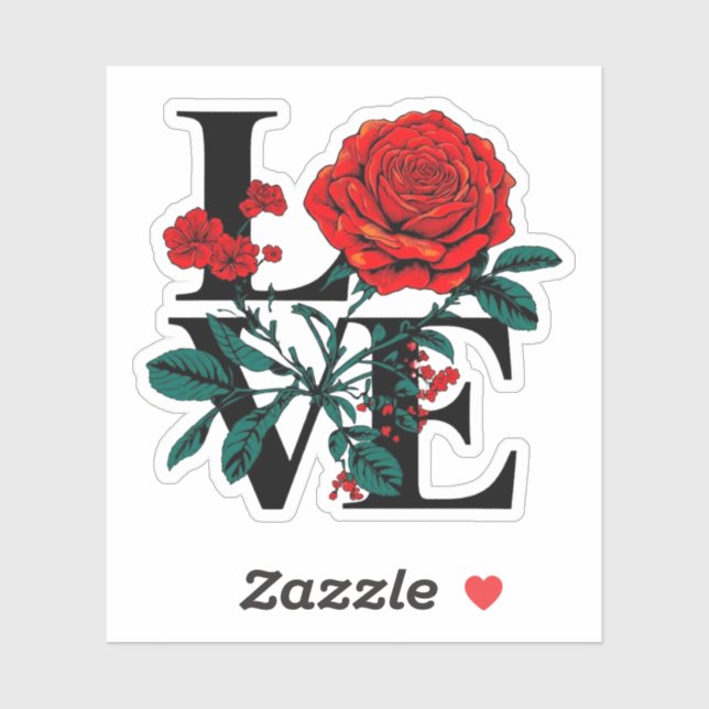 Liebe Aufkleber (Blatt)