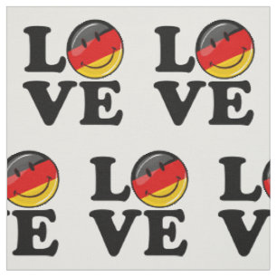 Liebe aus Deutschland - Lächelflagge Stoff