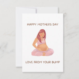 Liebe aus Ihrem Bump: Muttertagskarte