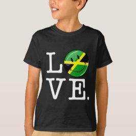 Liebe aus Jamaika - Lächelflagge T-Shirt