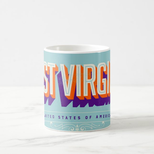 LIEBE aus West Virginia  USA Kaffeetasse (Mittel)