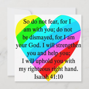 LIEBE AUSGEFÜLLT ISAIAH 41:10 DESIGN