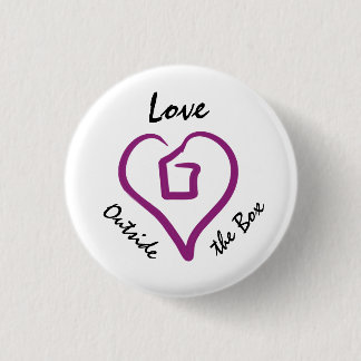 Liebe außerhalb des Kasten-Knopfes Button