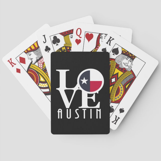 LIEBE Austin Texas Spielkarten (Rückseite)