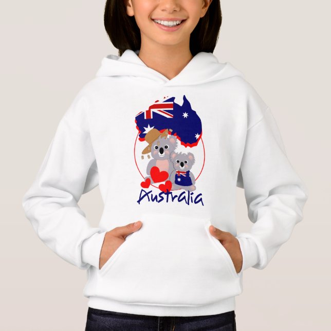 Liebe Australian koala Bears Super Niedlich Graphi Hoodie (Vorderseite)