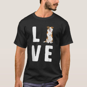 Liebe Australian Shepherds Lover Red Merle Women D T-Shirt