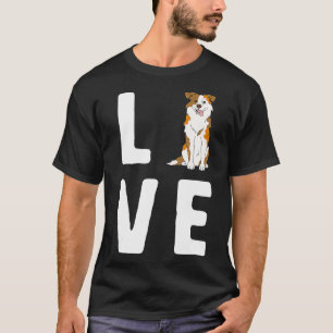 Liebe Australian Shepherds Lover Red Merle Women D T-Shirt